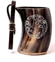 Taza de cuerno para beber cerveza de cerámica de diseño moderno de la mejor calidad, artesanía de lujo, tamaño personalizado para uso en fiestas - Product Image 5