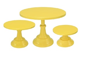 การออกแบบที่น่าสนใจชั้นเดียวโลหะยืนเค้กคริสมาสต์ปาร์ตี้งานแต่งงานเฉลิมฉลองชุบทองเค้กแผ่นเสียงยืน - Product Image 2