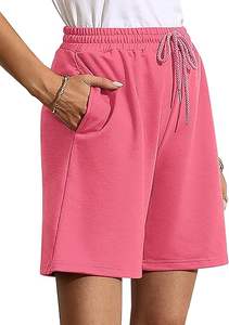 Shorts en coton stretch pour femmes Vêtements de tous les jours Shorts en lin mélangé Respirant Look tendance - Product Image 6