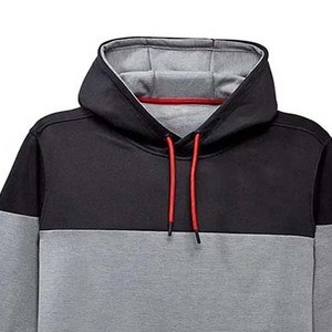 Streetwear, coton uni, logo personnalisé, vêtements pour hommes, sweat à capuche tendance, 100% coton, deux tons - Product Image 6