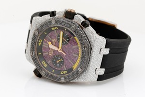 Reloj de lujo de acero inoxidable con diamantes de moissanita VVS reales Estilo hip hop Reloj helado para hombres y mujeres - Product Image 2