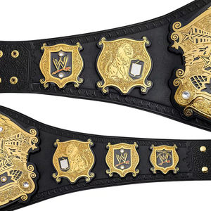 2025 PUnisex Adulto Peso Pesado Wrestling Championship Título Cinturón Precio bajo Bandera DE LOS Estados Unidos Placas de latón Cinturón de cuero de 4mm - Product Image 3