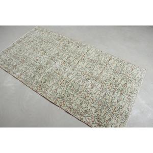 Tapis vintage, tapis turc d'appoint 3,4x6,6 pieds, tapis ombré vert et marron - Product Image 2