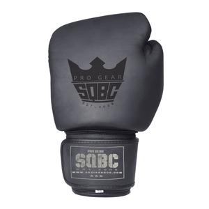 Guantes de boxeo de cuero gris/negro mate logotipo personalizado diseño de alta calidad guantes de boxeo transpirables - Product Image 6