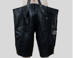 Lederhosen Nappa Nappa แบบพรีเมี่ยมสไตล์เยอรมันวินเทจสำหรับผู้ชาย - Product Image 5