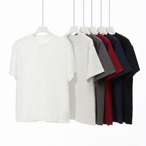 เสื้อยืดเสื้อยืดผ้าฝ้ายออร์แกนิกน้ำหนักเบาสำหรับผู้ชายเสื้อยืดลำลองคุณภาพสูงออกแบบโลโก้100% ได้ตามต้องการ - Product Image 3