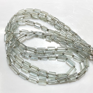 Alta calidad aguamarina suave rectángulo forma cuentas aguamarina liso Chewingum forma al por mayor cuentas - Product Image 4