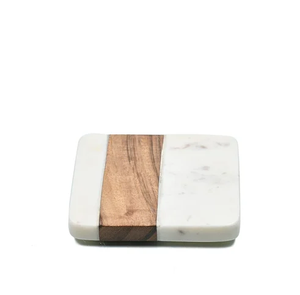 Juego de posavasos de mármol hechos a mano personalizados para sus bebidas, posavasos de mármol con alfombrilla de protección de mesa personalizada - Product Image 3