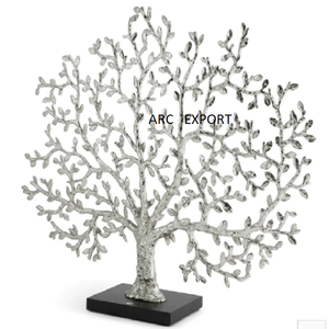 รูปปั้นโบราณขนาดใหญ่สำหรับตกแต่งบ้านของขวัญฐานเงินสีดำ - Product Image 1