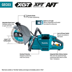 ชุดเครื่องมือตัดคอนกรีตไร้สาย SHYNE QUALITY Makitas DCE090PT2 36V (18V x 2) 5.0Ah Li-ion Brushless ขนาด 230 มม. (9 นิ้ว) - Product Image 4