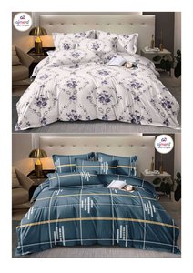 Juego de Funda Nórdica Reversible Ajmera de 6 Piezas, Estampado Floral, Poliéster y Algodón, Colección de Ropa de Cama de Lujo Ligero para Todas las Estaciones - Product Image 4