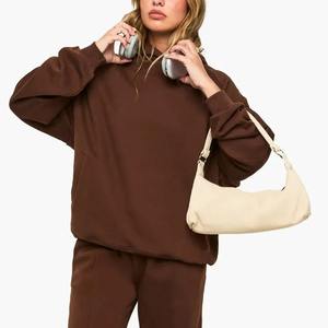 Women Oversized <b>Hoodie</b> Casual Loose Fit Long 100% Cotton <b>Velour</b> Comfortable Winter Wear - Product Image 2