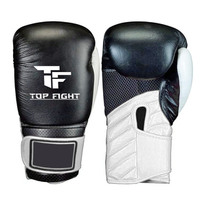 Gant d'entraînement de boxe en gel avec logo personnalisé Fabrication boîte de Kickboxing Mma gagnante en cuir PU noir à lacets - Product Image 5