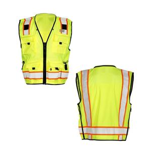 Venta caliente Construcción personalizada Hi Vis Chaleco DE SEGURIDAD Múltiples tamaños Reflectante Oem Ropa DE TRABAJO Chaleco para mejorar la seguridad - Product Image 5