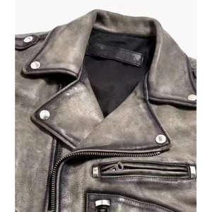 New Arrival Unisex PU Leather Motorcycle Jacket OEM Wholesale Oversized Autumn Breathable Waterproof Front Logo - Product Image 5