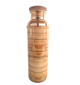 Botella de Agua de Cobre con Recubrimiento Lacado, Certificada 100% Cobre Puro, Botella Personalizada para Beber Agua, Estilo Moderno, Botellas para Viajes - Product Image 1