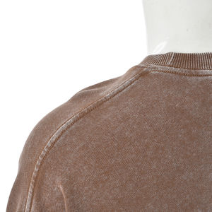 เสื้อสเวตเตอร์โอเวอร์ไซส์สำหรับผู้ชายเสื้อคอกลมแขนยาวผ้าฝ้าย100% สำหรับฤดูใบไม้ร่วงฤดูหนาว2024 - Product Image 4