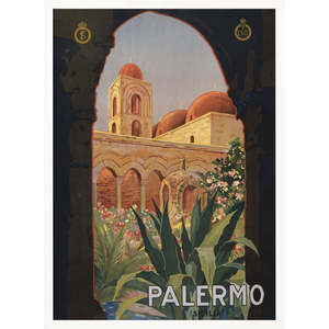 Cuadro Decorativo de Papel con Diseño de Palermo (Sicilia) que Resalta la Belleza de Sicilia - Product Image 3