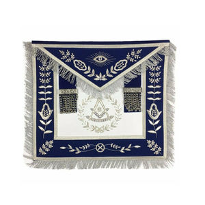 Mark Regalia sur mesure officier maçons collier en gros broderie techniques tablier motif imprimé Logo strass décoration - Product Image 4