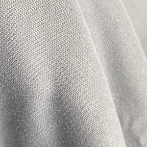 Vente en gros d'usine, tissu tricoté interlock en polyester 100% teint uni, respirant et durable, à double couche pour vêtements de sport pour filles - Product Image 4