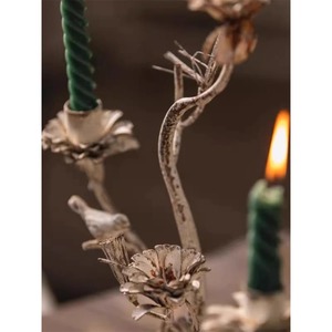 Elegant Tree Style Wooden <b>Candle</b> Holder <b>White</b> Finish for Home Decor Centerpiece Table Display and Event Table Decor Use - Product Image 4