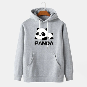 เสื้อฮู้ดโอเวอร์ไซส์แบบสวมหัวลาย300 GSM สำหรับผู้ชายผ้าฟลีซเฮฟวี่เวทสีล้วนมีฮู้ดสำหรับฤดูหนาว - Product Image 2