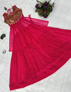 Dernier Designer Faux Georgette Imprimé Travail Lehenga Costume Par FabZone - Product Image 5