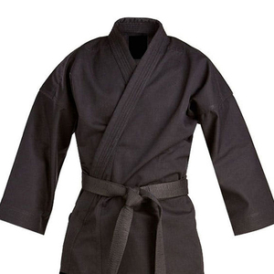 Uniformes de Karate de algodón cómodos para hombres y mujeres 2025, chaqueta de entrenamiento de peso medio, pantalones, ropa de artes marciales negras para adultos jóvenes - Product Image 5