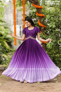 ชุด anarkali kurti ผ้าฝ้ายแท้ออกแบบใหม่ - Product Image 2