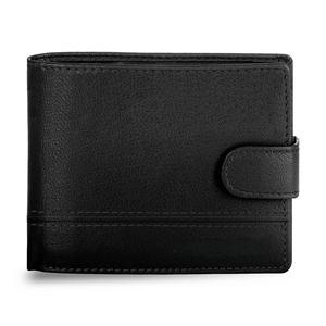 Portefeuilles courts en cuir à fermeture ouverte de qualité supérieure pour hommes Doublure en polyester - Product Image 1