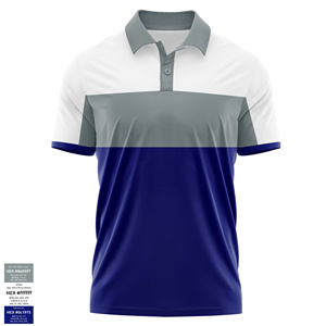 Fournisseur chaud Polos à manches courtes pour hommes Logo personnalisé Polos à quantité minimale de commande bas Chemise uniforme en polyester spandex à séchage rapide Vêtements de travail - Product Image 4