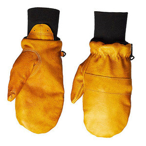Gants de moufles de ski unisexes en cuir de vache imperméable de conception personnalisée Gants de ski de meilleure qualité en cuir tendance nouvelle arrivée Mitaines - Product Image 4