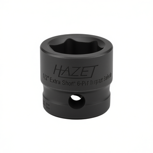 Llave de impacto cuadrada extra corta de 6 puntas Hazet de 1/2'' con perfil de tracción y orificio - Product Image 3