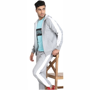 ชุดวอร์มกางเกงผ้าฝ้าย100% มีฮู้ดและกางเกงพิมพ์ลายพัฟชุดวอร์มแบบเรียงซ้อนกัน - Product Image 4