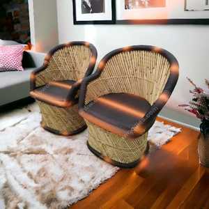 เก้าอี้ไม้ไผ่แบบพกพาเป็นมิตรกับสิ่งแวดล้อมสำหรับสวนในห้องนั่งเล่นร้านอาหารคาเฟ่ระเบียงสนามหญ้า - Product Image 5