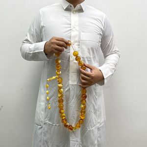 Islamic Prayer <b>Beads</b> Tasbih Rosary Resin Muslim Prayer <b>Beads</b> with Pearl Main Stone Religious Style - Product Image 6