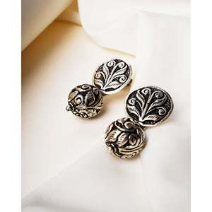 Pendientes Clásicos y Modernos de Plata 925 con Cuentas Noor Chittai, Pendientes de Botón Chapados en Oro de 18K, Joyería Linda, Material Principal Oro Rosa - Product Image 3