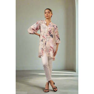 Haut de loisirs imprimé Azzure Blossom Whisper - Product Image 1