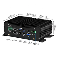 PC industriel en boîtier I7 1255U RS485 Double Ethernet Gigabit Win 10 Embarqué avec Emplacement pour Carte SIM Prise en Charge du Module 3G/4G LTE
