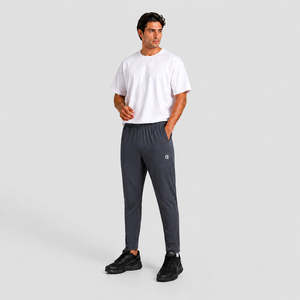 Pantalones LimitFlex Clásicos Formales de Tela de Lana, Corte Regular, Talla XL, Pantalones Holgados con Decoración de Cremallera, Rectos, Grises, Ligeros - Product Image 4
