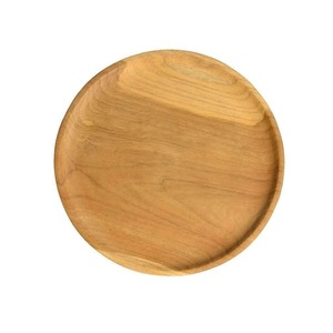 Plateau et ensemble d'assiettes ronds en bois naturel faits à la main – Plateau en bois d'acacia et de manguier de qualité supérieure pour la cuisine, la table à manger - Product Image 4