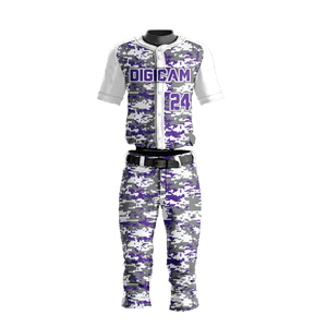 Uniforme Deportivo Unisex de Primera Calidad, Secado Rápido, Transpirable, Jersey de Béisbol de Poliéster, Pantalones con Impresión por Sublimación para Hombre - Product Image 1