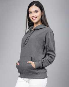 Sudaderas con capucha y sudaderas de mujer de manga larga con logotipo personalizado de alta calidad, sudaderas de gran tamaño para mujer - Product Image 3