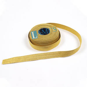 Meilleure vente dentelle française de haute qualité, feuille de chêne Mylar doré - Product Image 2