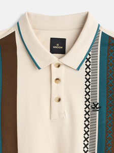 Customizable High Quality Front Logo Men's Embroidered Knitted 100% Cotton Solid Short Sleeve Vintage <b>Classic</b> Button-Up Quick - Product Image 2