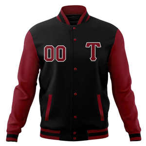 แจ็กเก็ตทีมโรงเรียนสำหรับผู้ชายแจ็กเก็ตเบสบอลวิทยาลัยวินเทจสำหรับฤดูหนาวและฤดูใบไม้ร่วง - Product Image 6