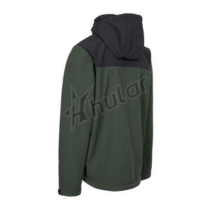 Veste tactique softshell mince personnalisée pour hommes avec capuche coupe-vent d'hiver imperméable pour la randonnée manteaux décontractés à glissière non tissés - Product Image 2