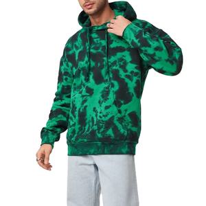 Basics 100% coton hiver impression numérique brodé personnalisé cravate teinture pull hommes à capuche manches longues polaire 2026 - Product Image 3