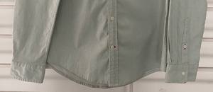 Chemise solide en coton 100% de qualité supérieure pour hommes, manches longues, teint en fil, respirant, séchage rapide, anti-rides, personnalisé - Product Image 5