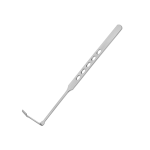 Retractor de párpado con extremo acampanado, angulado, 14 x 32 mm, profundidad 160 mm, instrumento quirúrgico de acero para procedimientos oftálmicos - Product Image 6